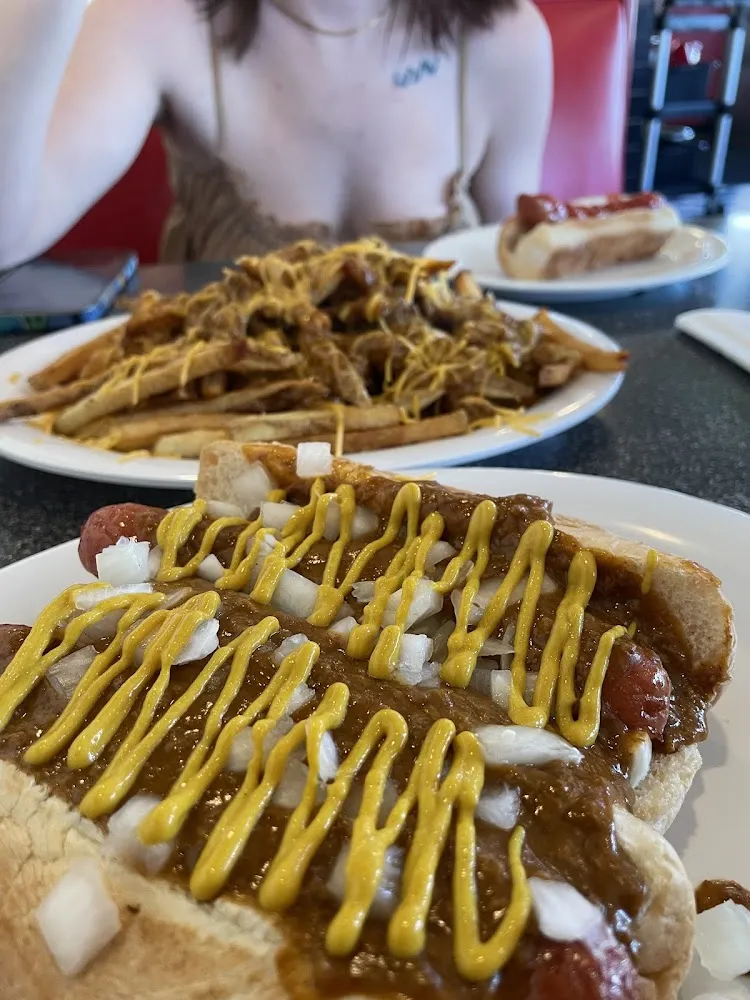 Classic Coneys with Chili Cheese Fries